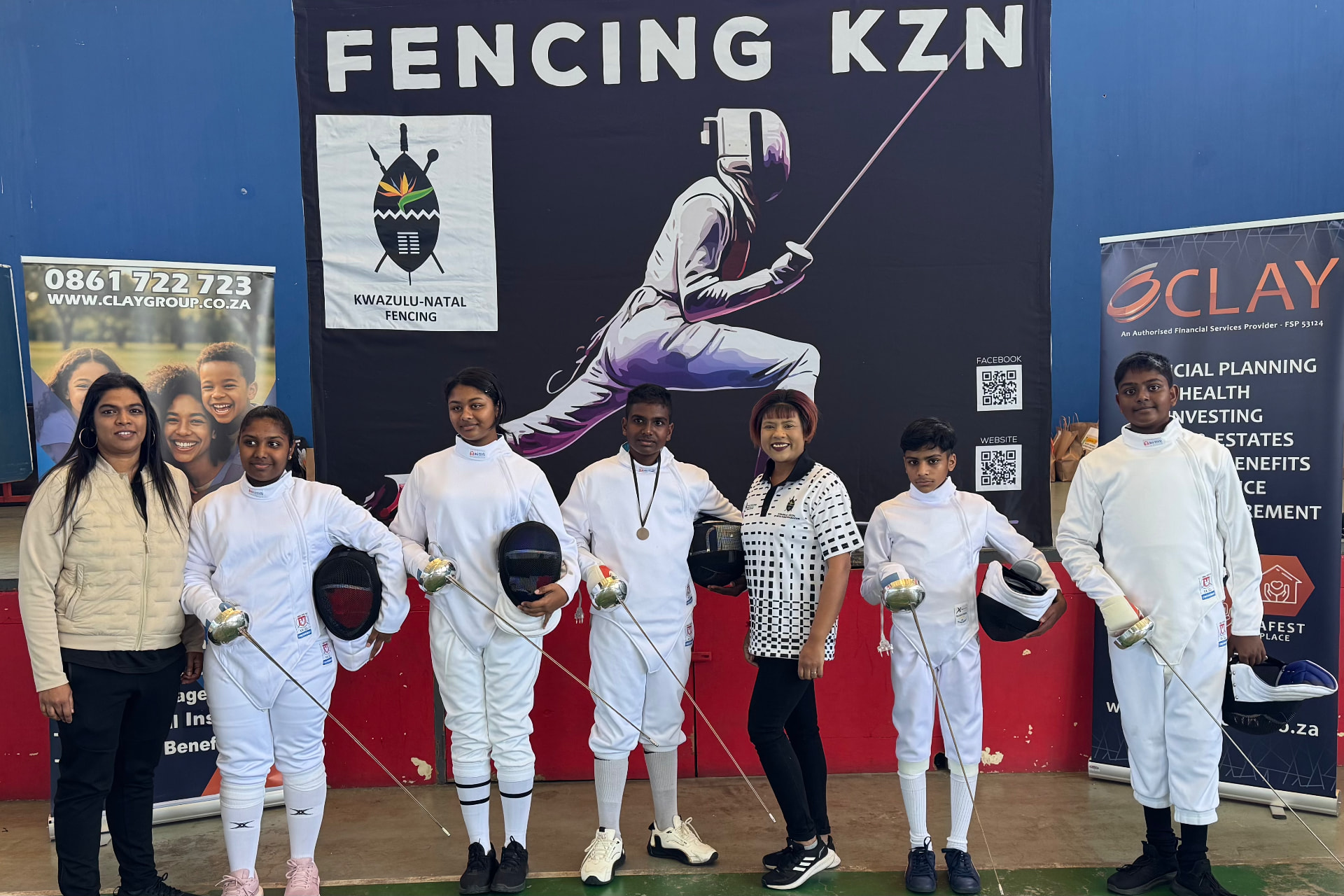 Arena Park Secondary fencers at their first KZN Ranking competition